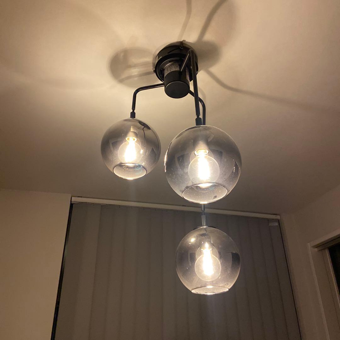 美品　ペンダントライト VERRE 3T