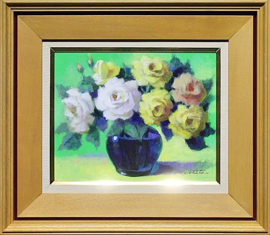 沖田幸和　一枚の繪 【薔薇】 油彩 3号