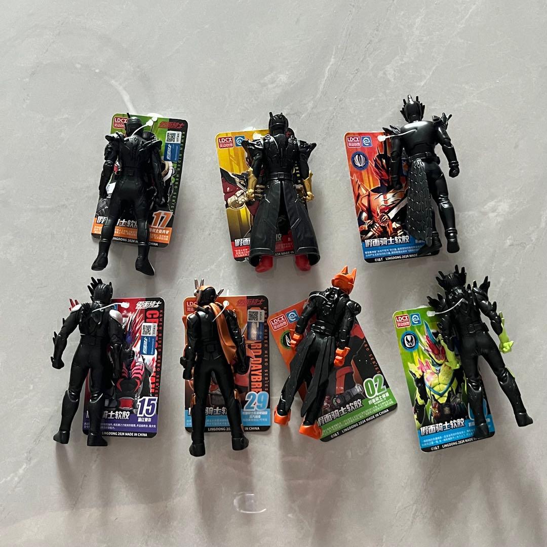 中国限定　仮面ライダー ソフビ フィギュア　7点セット　海外正規品