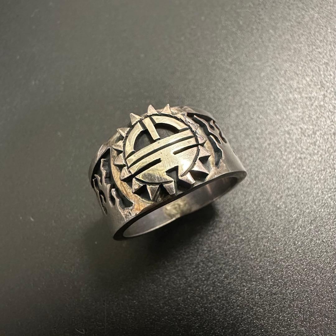 Hopi Charleston Lewis 3D サンフェイス リング 19号