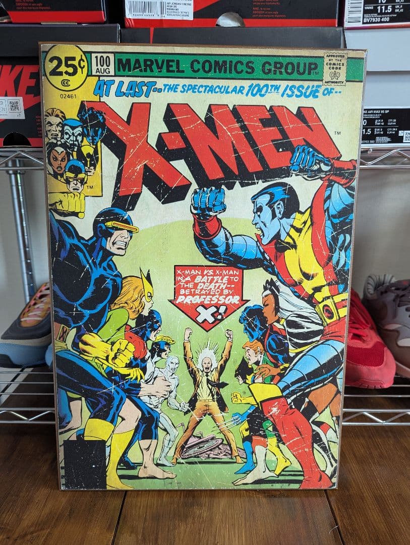 MARVEL　木製パネル　X-MEN　アメリカ直輸入