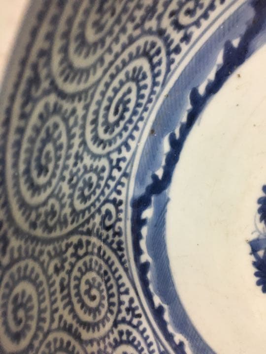 たこ唐草 大鉢 江戸中期