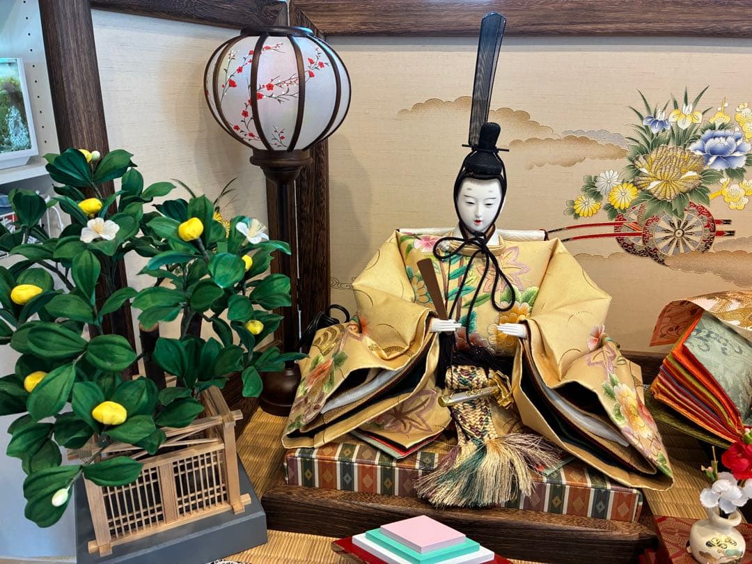 京雛　龍飛作　雛人形　お道具一式