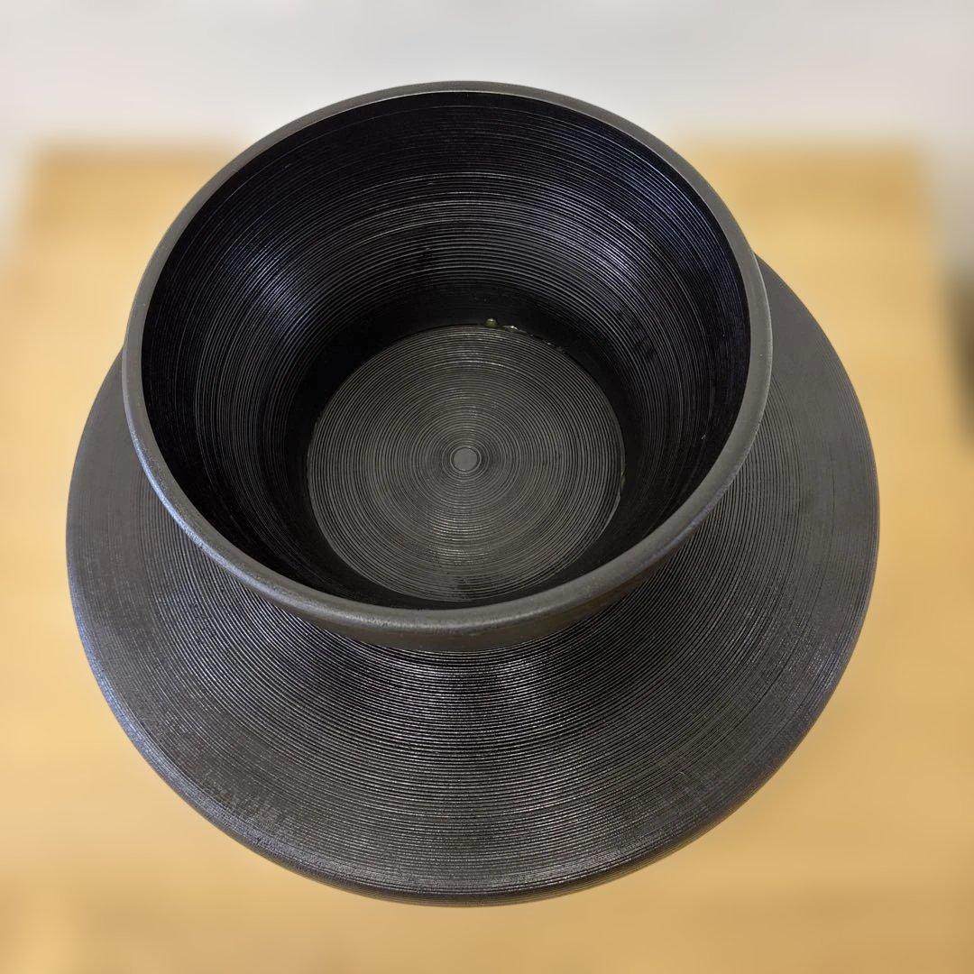 漆工房　大島　天然木　うるし塗　高脚卓盆 ①