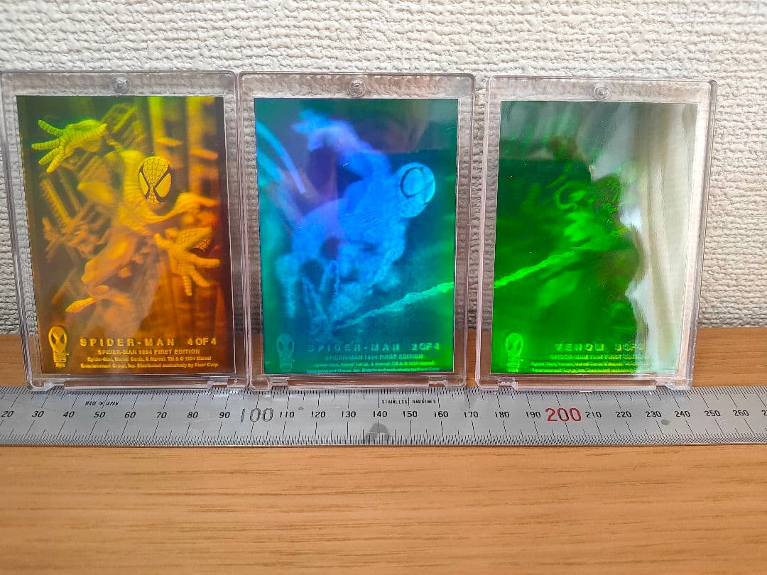 スパイダーマン 3Dホログラムカード　3枚