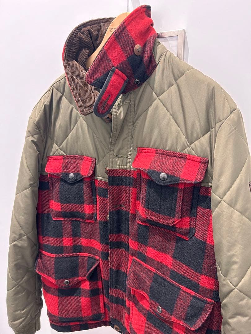 プ*。様 ラルフローレン チェック柄キルティングジャケット