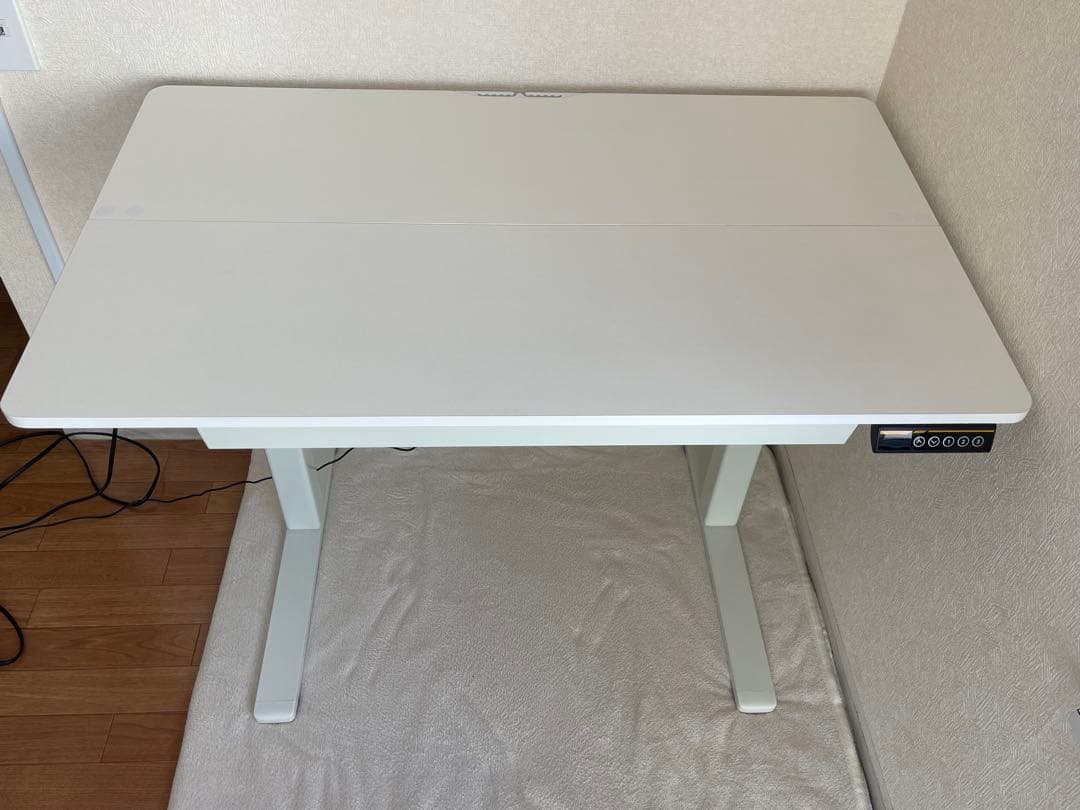 電動昇降デスク　デュアル引き出し パソコンデスク