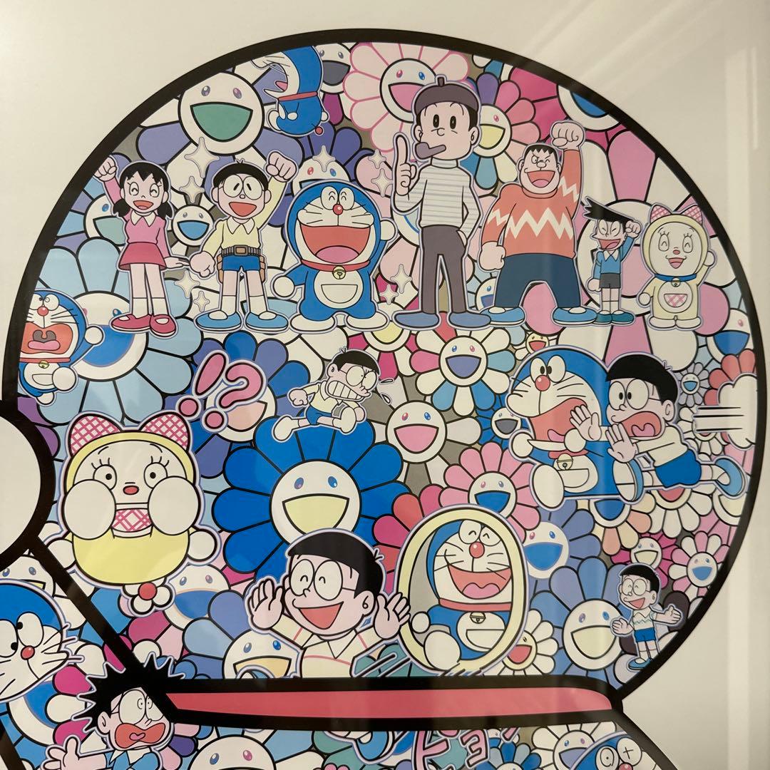 ドラえもん　村上隆　ポスター　ドラえもんがお花畑に居る