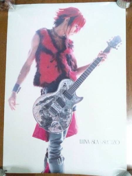 SUGIZO非売品ESPポスター白×ピンクLUNA SEAルナシーX JAPAN