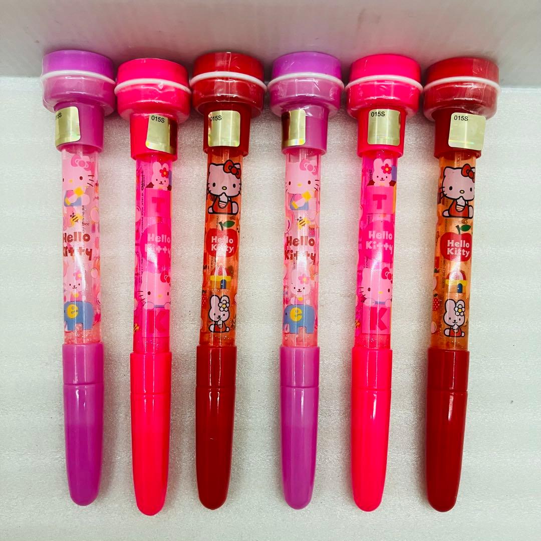 【韓国製】ハローキティ バブルスタンプペン 24本ディスプレイ付き 2008年製