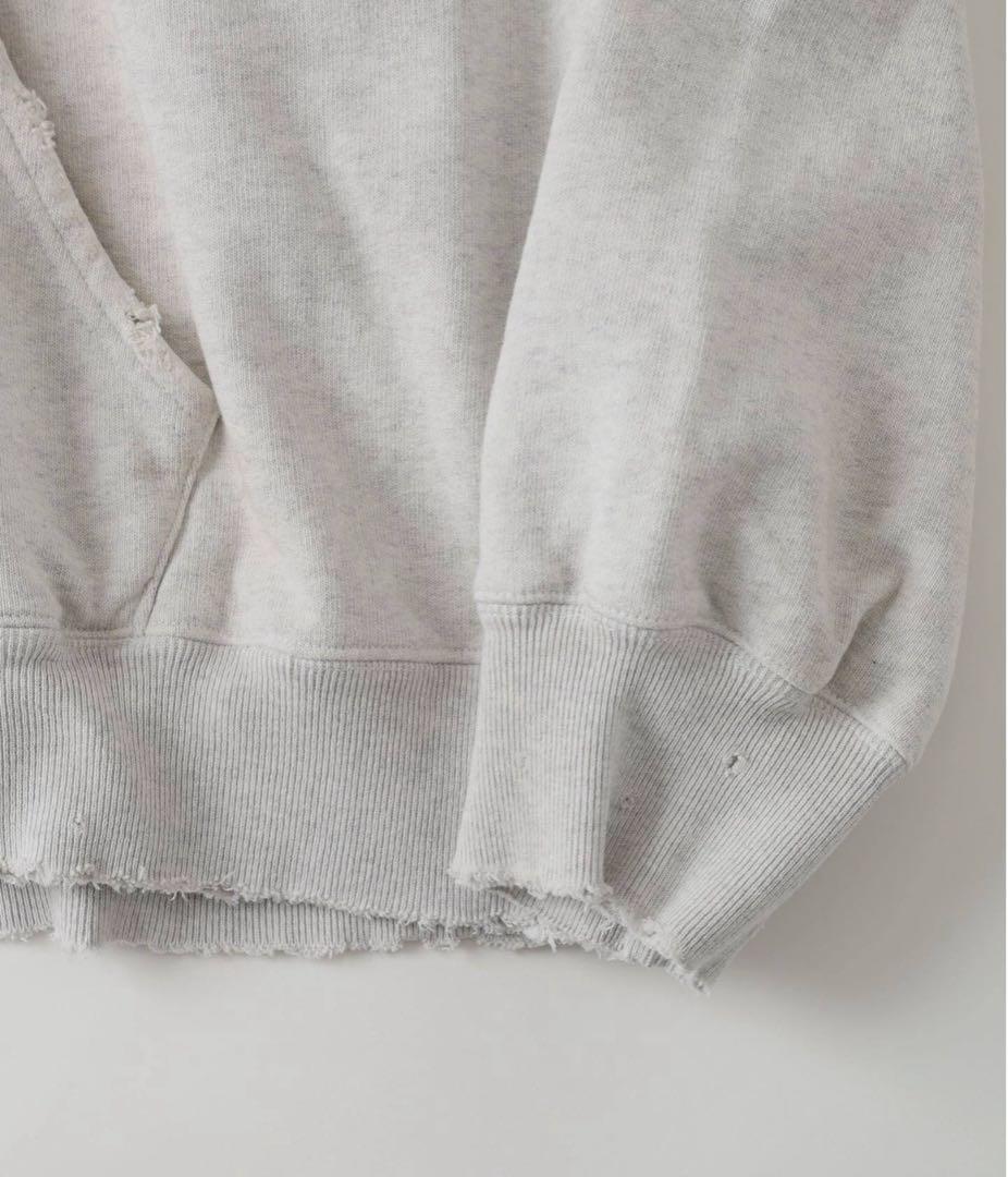 T*a様 ancellm 26ss zip hoodie ヘザーホワイト　常田着