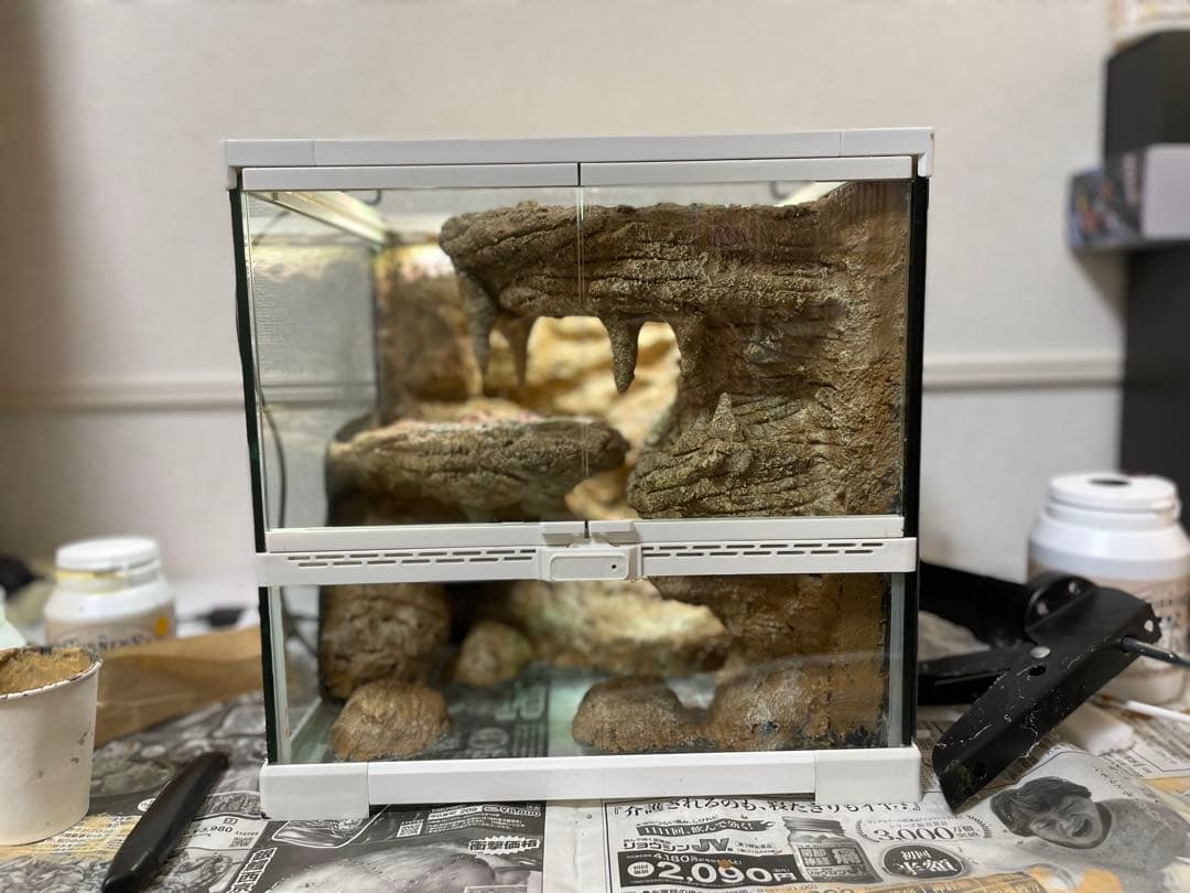 爬虫類レイアウト用品　爬虫類ケージ　ジオスペース