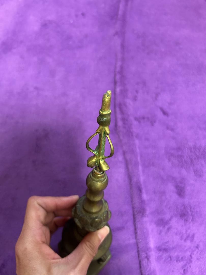 金属工芸 ロウソク立て 仏具 仏教美術 インテリア オブジェ