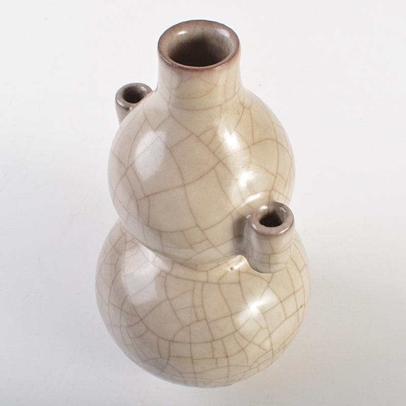 中国　哥釉　貫耳　葫蘆瓶　C　7293E