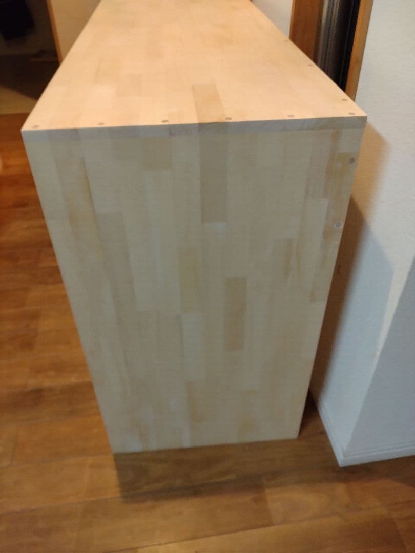 木製　ハンドメイド　オーダー　コの字　テーブル　カウンター　棚　シェルフ