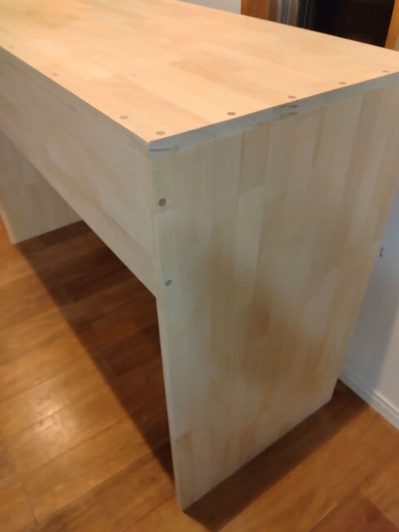 木製　ハンドメイド　オーダー　コの字　テーブル　カウンター　棚　シェルフ