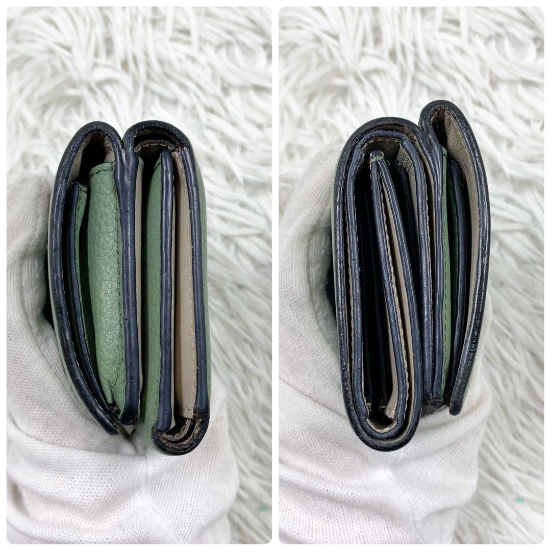 【✨正規品✨】ロエベ 三つ折り財布 トライフォールド ローズマリー グリーン