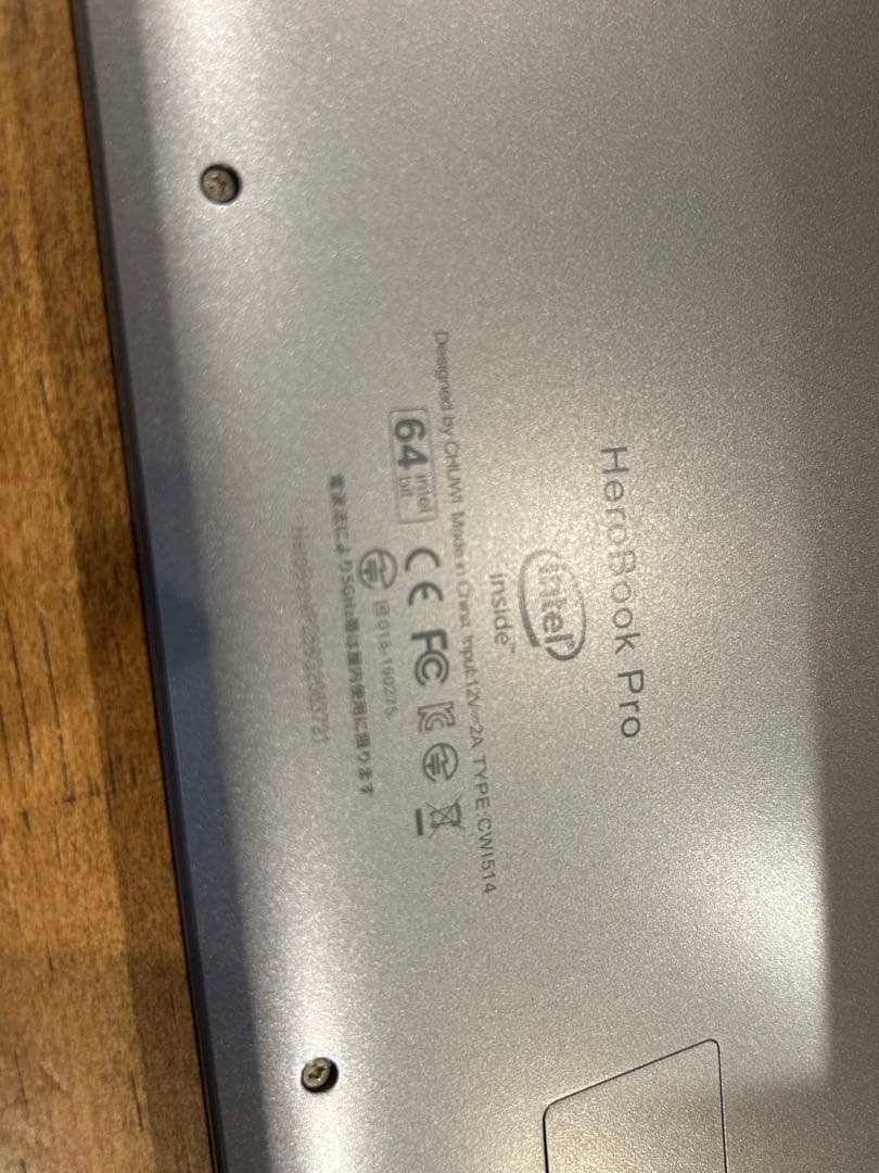 CHUWI HeroBook Pro 14.1インチ　windows10
