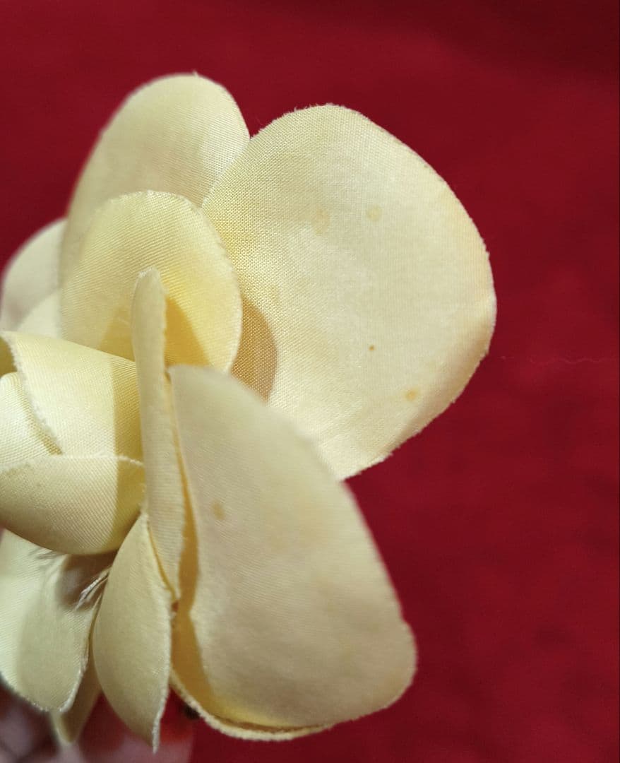 希少CHANELシャネル　カメリア　コサージュ　オールド　レトロ　フランス製