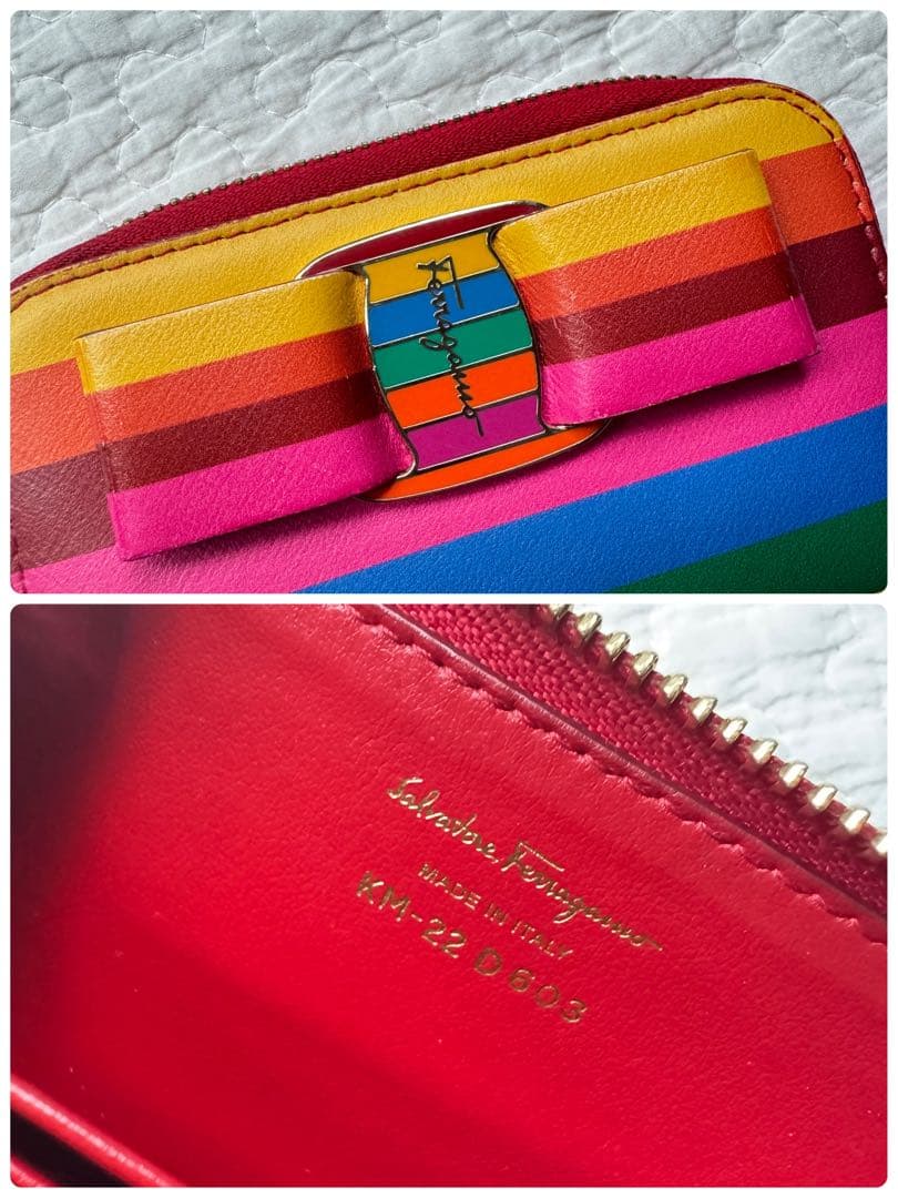 希少カラー SalvatoreFerragamo ヴァラリボン ケース