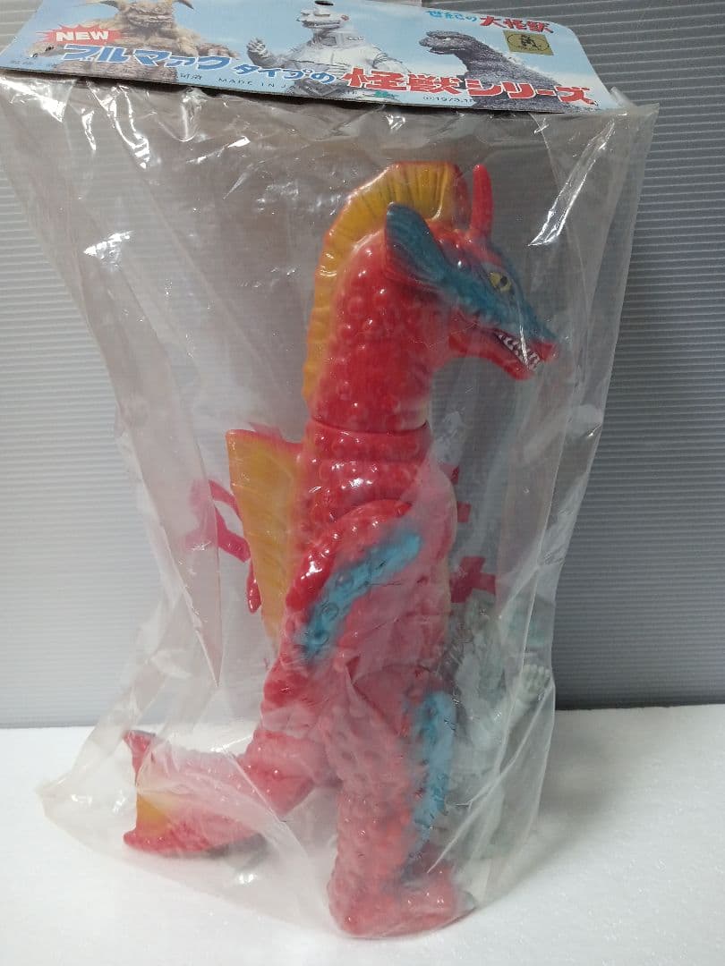 M1号 チタノザウルス 赤 ソフビフィギュア ミニメカゴジラ付属
