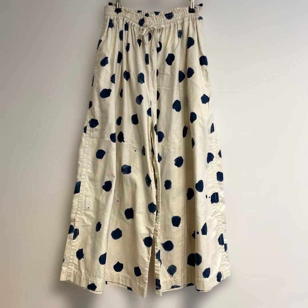 TAO COMME des GARCON'S 水玉　 キュロット ホワイトデニム