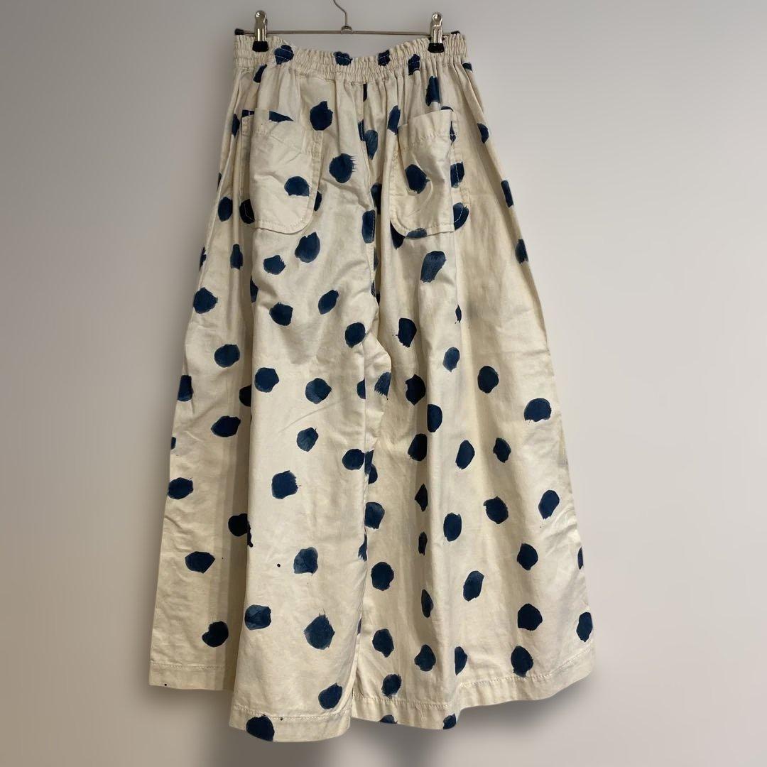 TAO COMME des GARCON'S 水玉　 キュロット ホワイトデニム