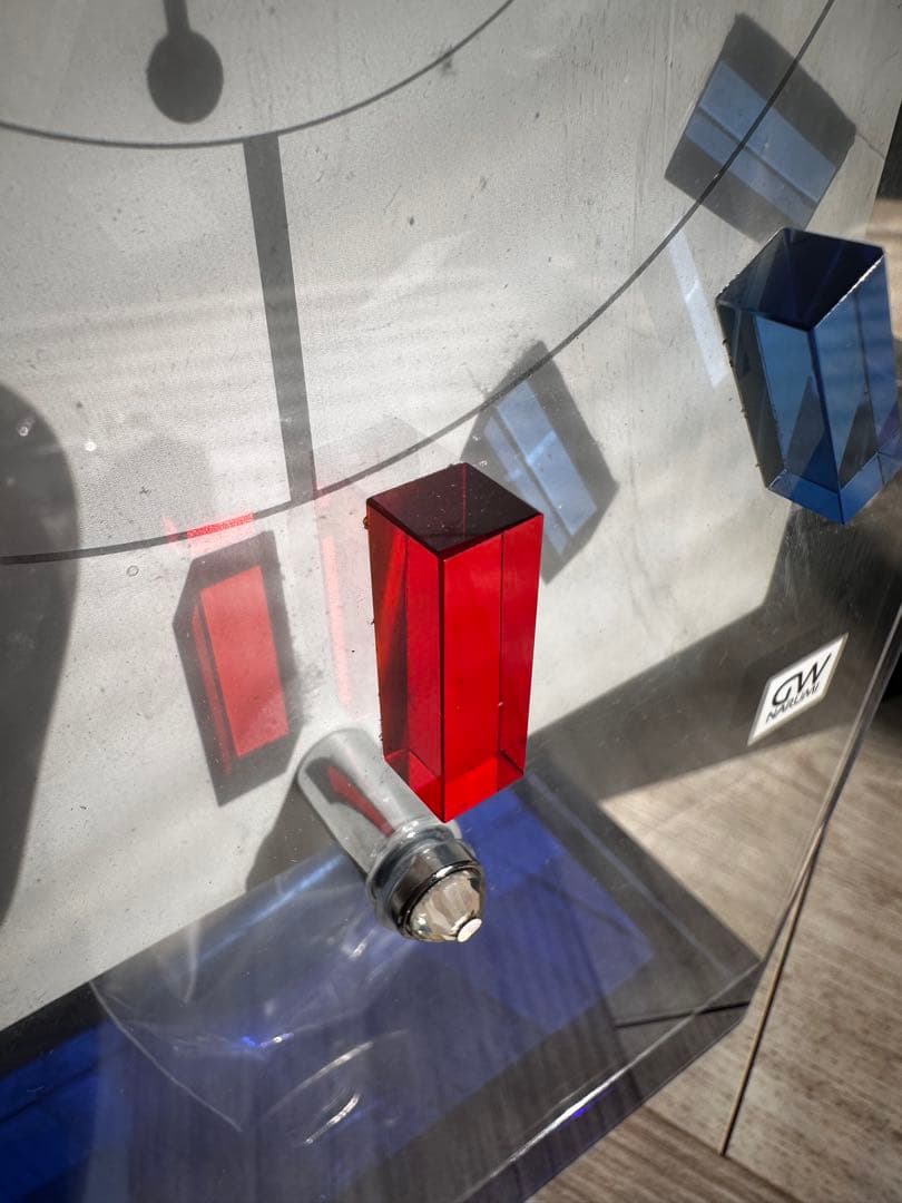 NARUMI 置時計 振り子時計 クリスタル時計GRASS WORKS