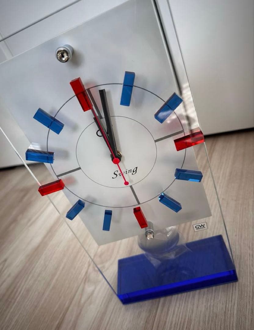 NARUMI 置時計 振り子時計 クリスタル時計GRASS WORKS