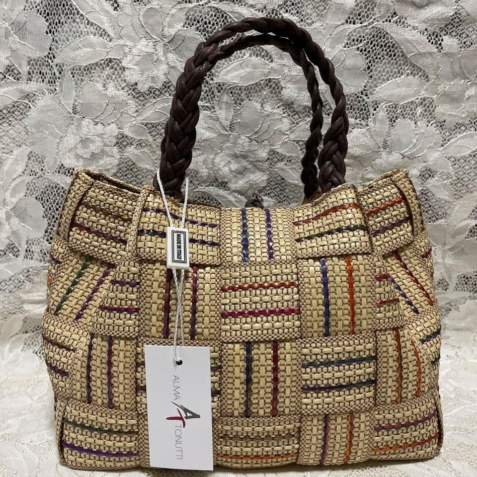 ALMA TONITTI　かご　ハンドバッグ　メッシュ　編み込み　新品未使用タグ