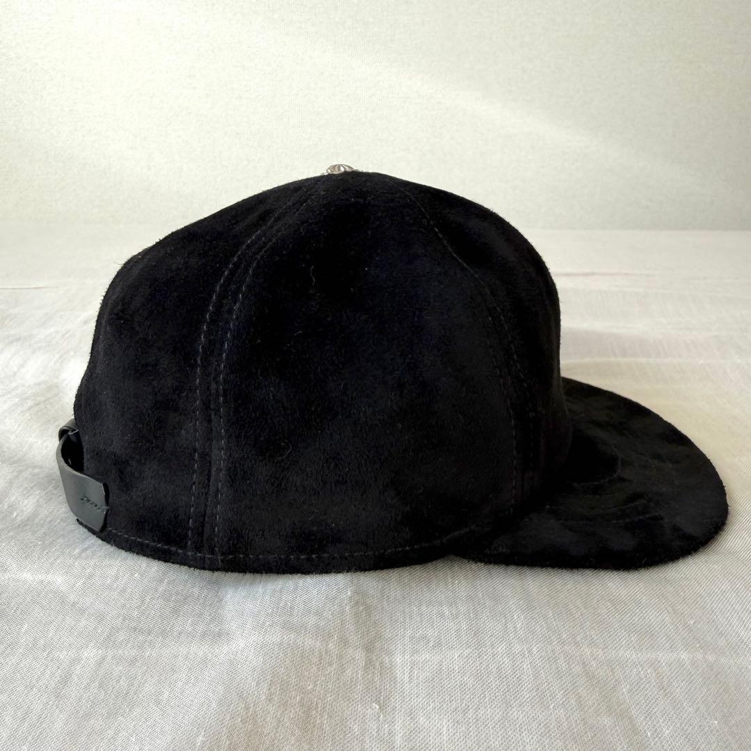 美品 LEATHER&SILVER MOTO レザーキャップ 黒 モトレザー