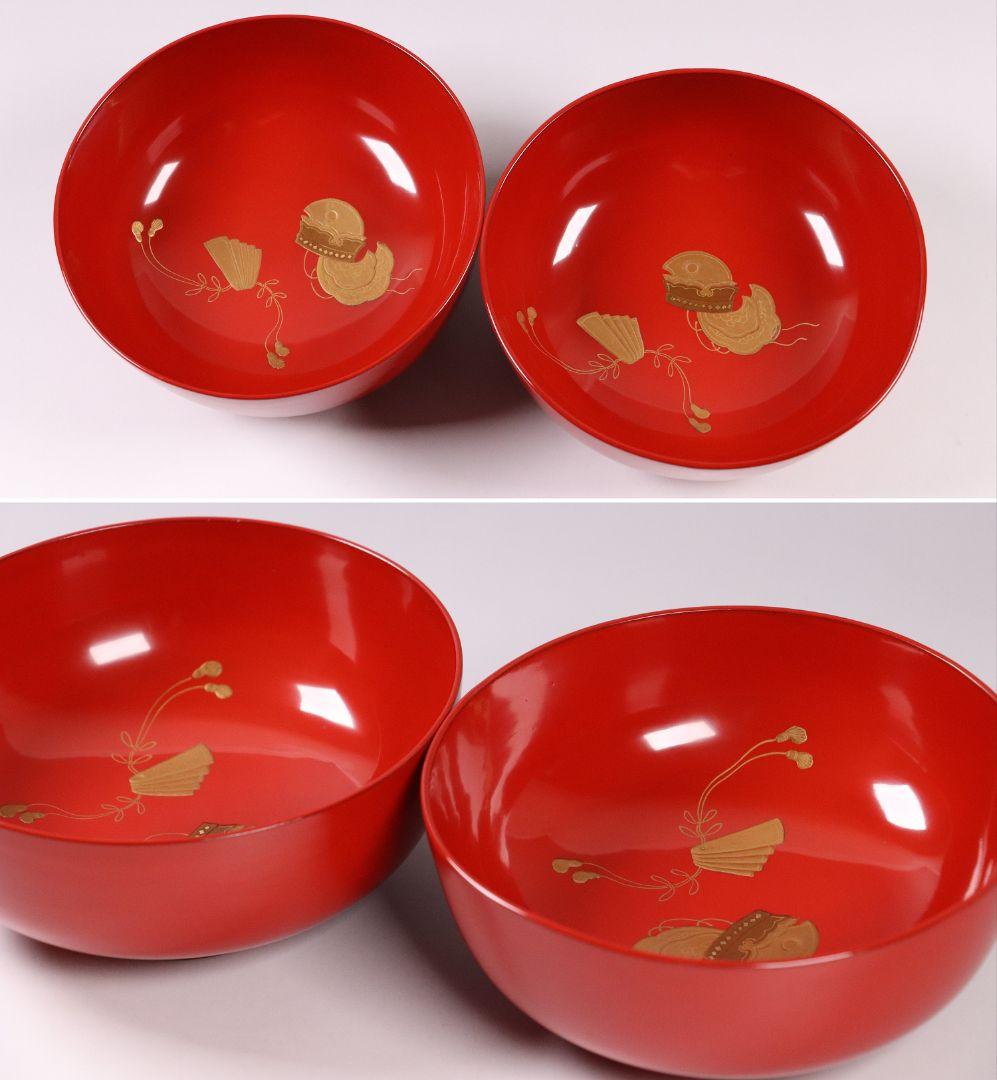 専用 MA417 CL19 輪島塗 楽器金蒔絵 朱塗椀 二客 切金 和楽器