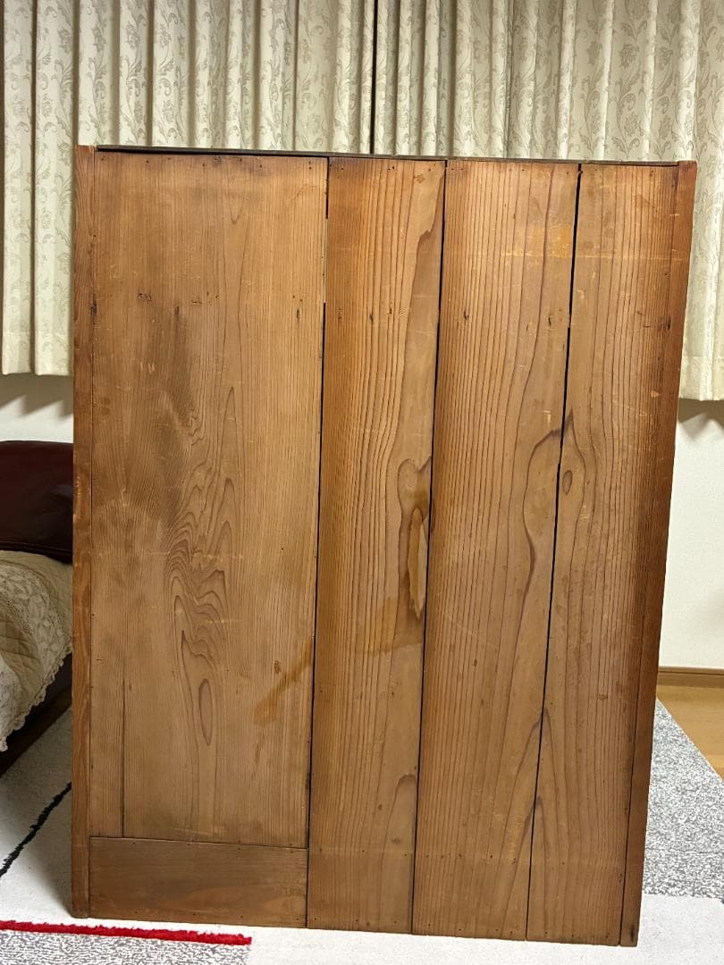 057 茶箪笥 水屋箪笥 幅90cm-3段 (奥行約40cm)