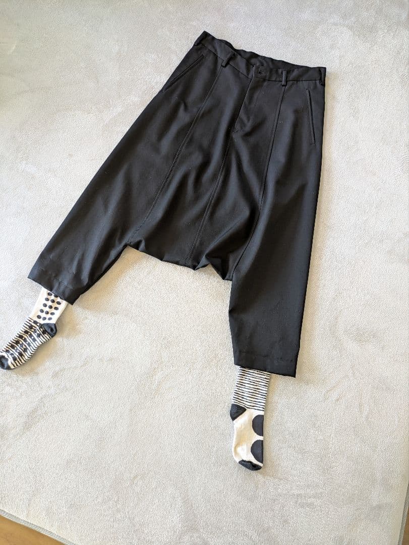 美品COMME des GARCONS コムデデギャルソン黒サルエルパンツ