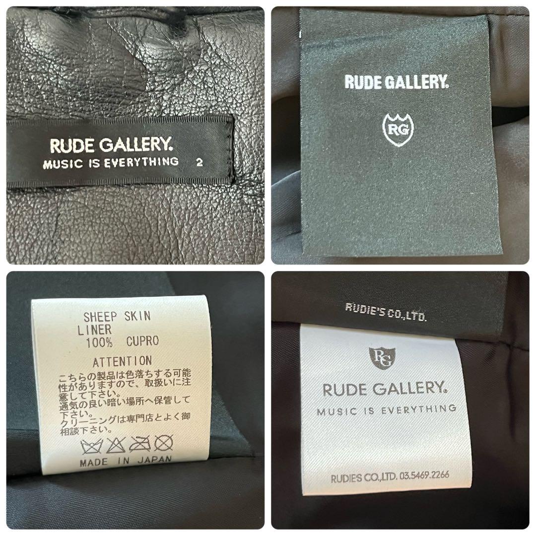 【名作】ルードギャラリー シープスキン シングルライダーズジャケット 2 ロック