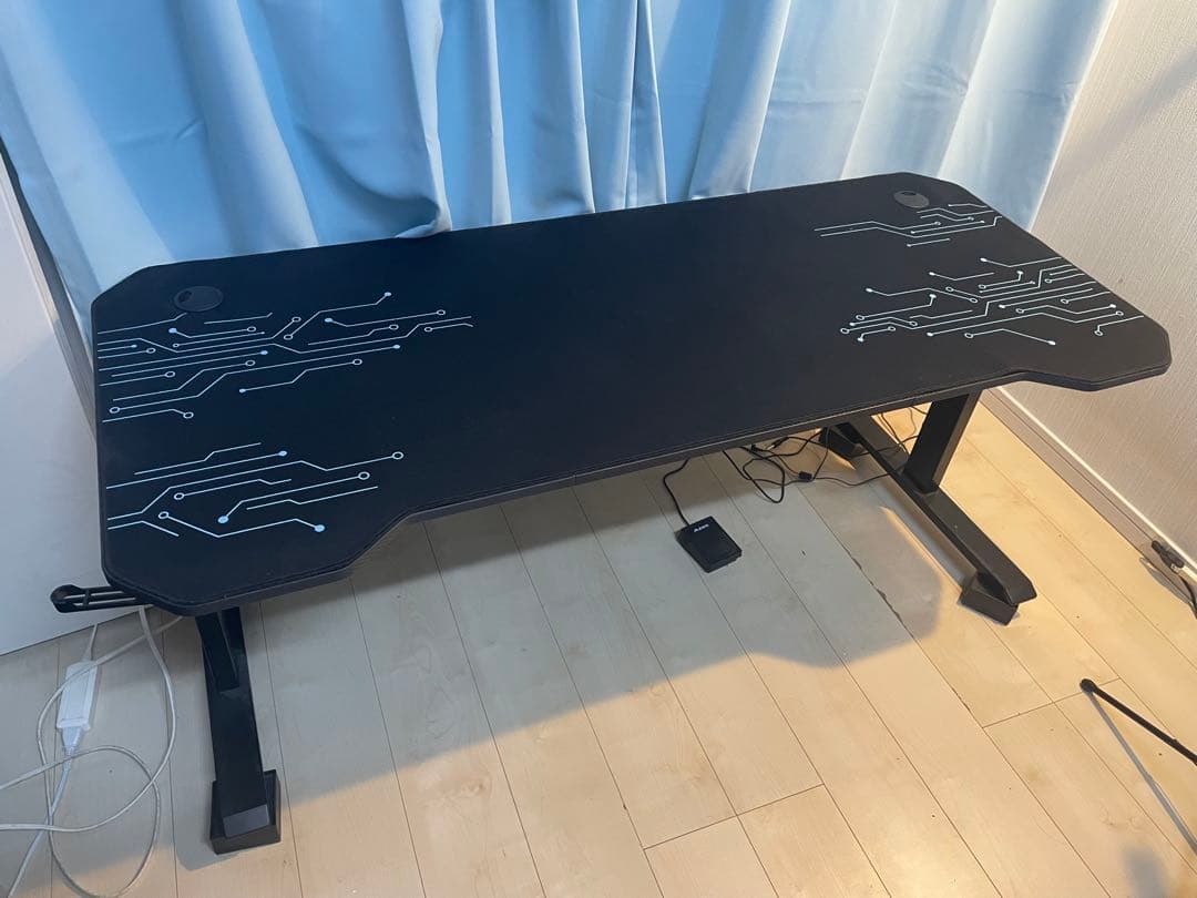 ゲーミングデスク幅140*奥行60*高さ56/71/75/79cm