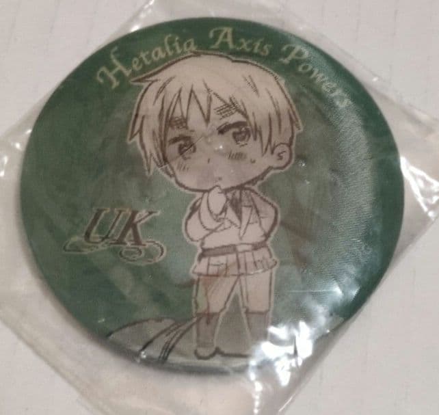 チェンジング缶バッジ　ヘタリア　イギリス　英　文教堂フェア Hetalia