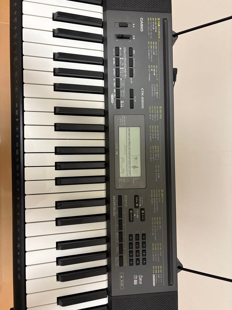 CASIO カシオ 電子キーボード CTK-2200 61鍵盤【音出し確認済み】