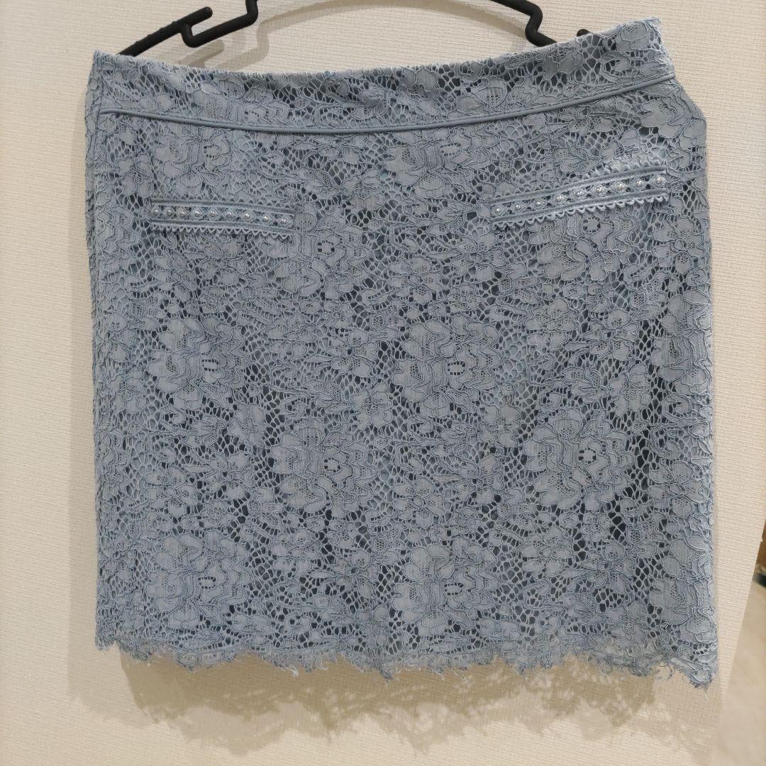 SOBRE ブルー フラワーレース セットアップ　2XＬ