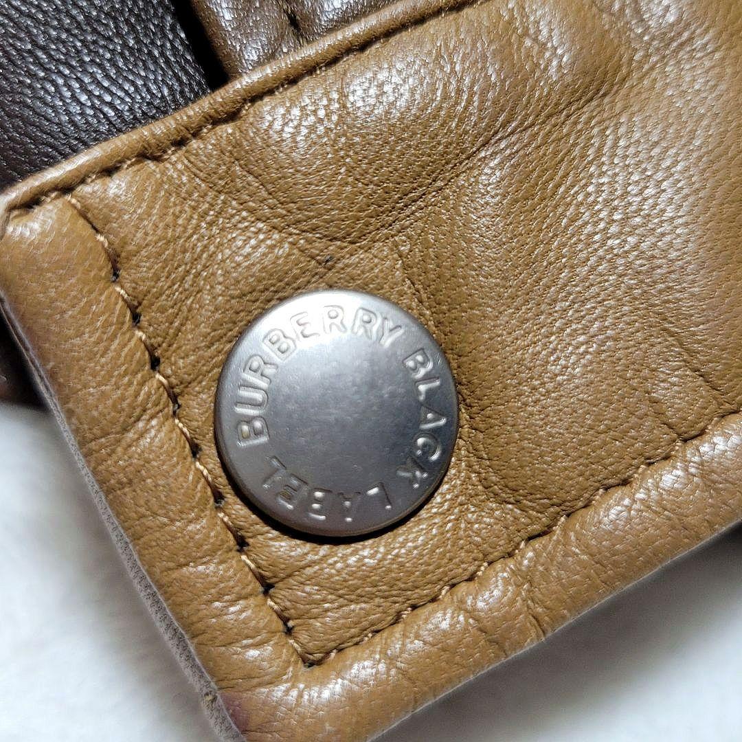 【デゼニマン】さん専用✨バーバリー　レザージャケット パッチワーク ノバチェック