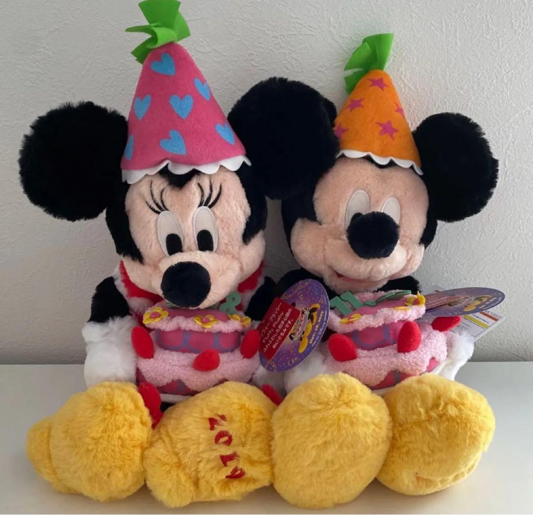 【新品】ディズニー ぬいぐるみ フラッフィープラッシー ミッキー ミニー 誕生日