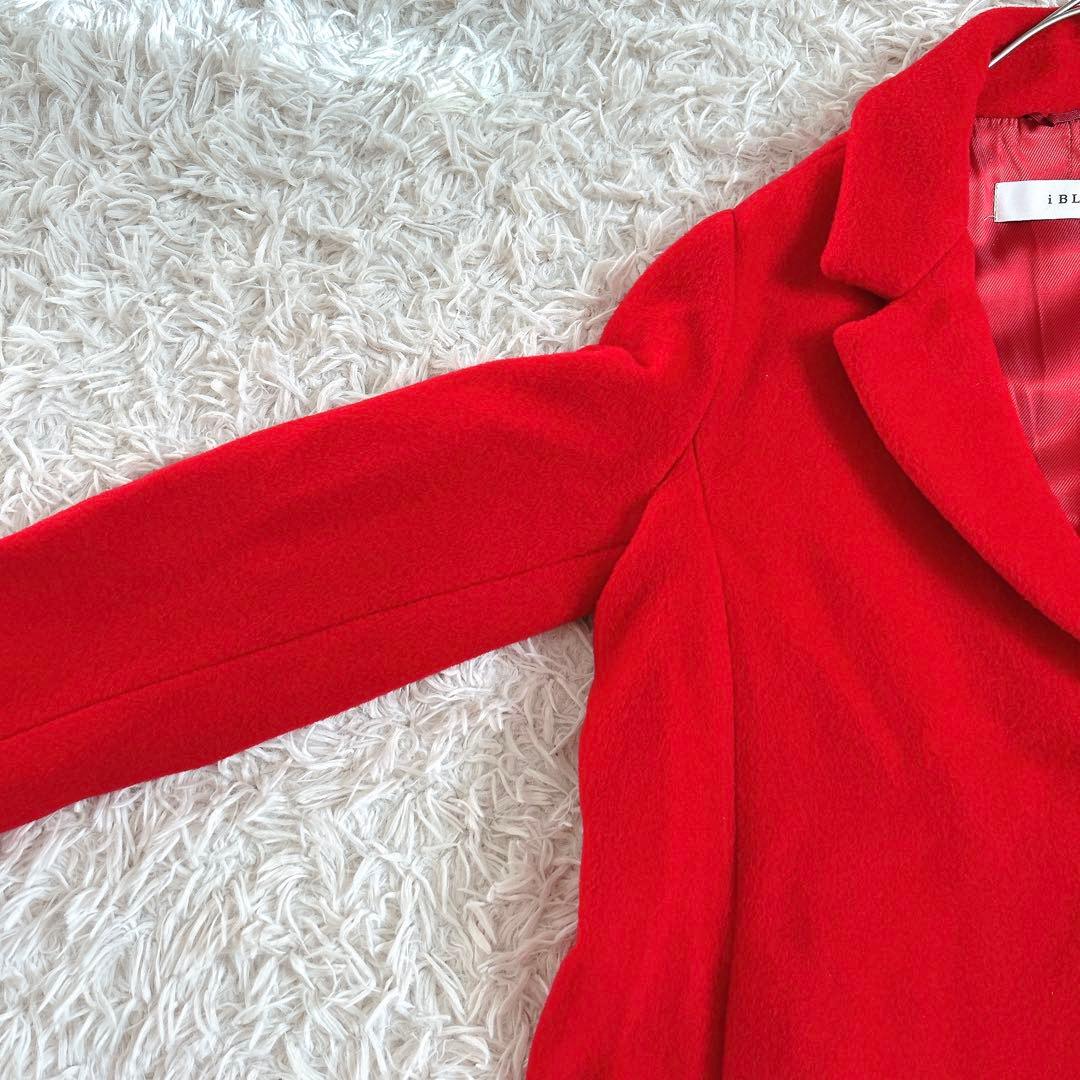 美品⁂マックスマーラ⁂イブルース⁂ウールチェスターコート　イタリア製　レッド
