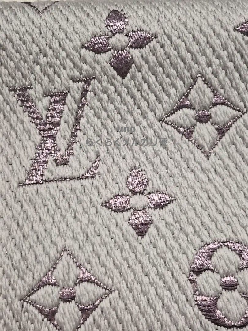 LOUIS VUITTON/エシャルプ ロゴマニアデュオ/グリペルル×ライラック