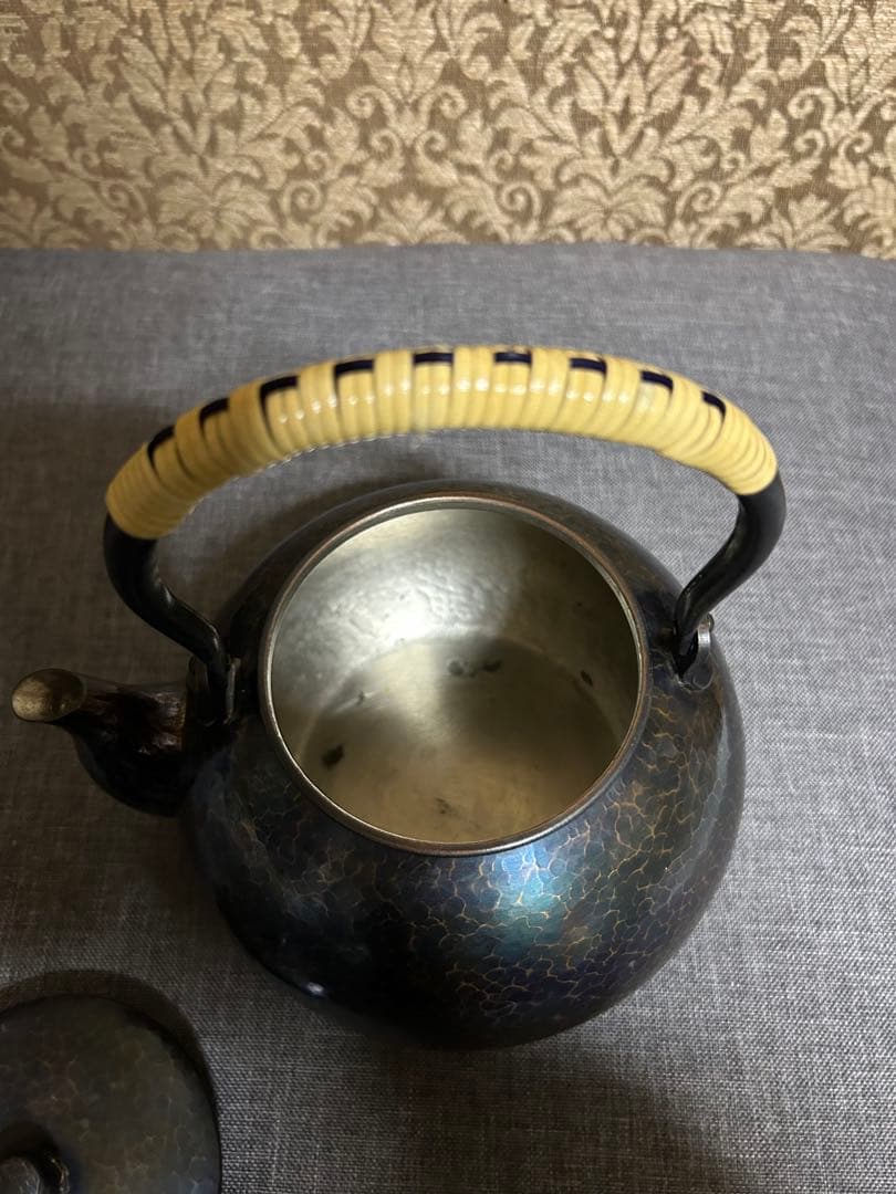 玉川堂 紫金色湯沸 ヤカン 高級茶道