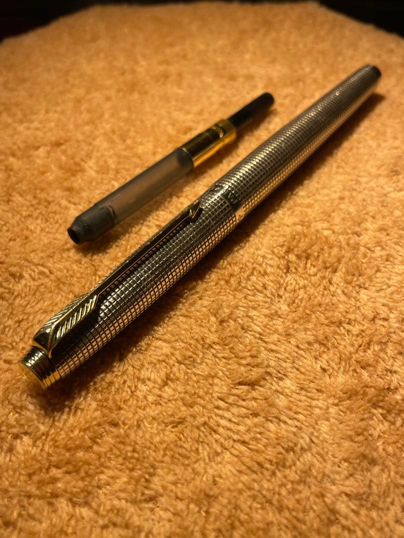 PARKER 万年筆　14K スターリングシルバー　XF パーカー