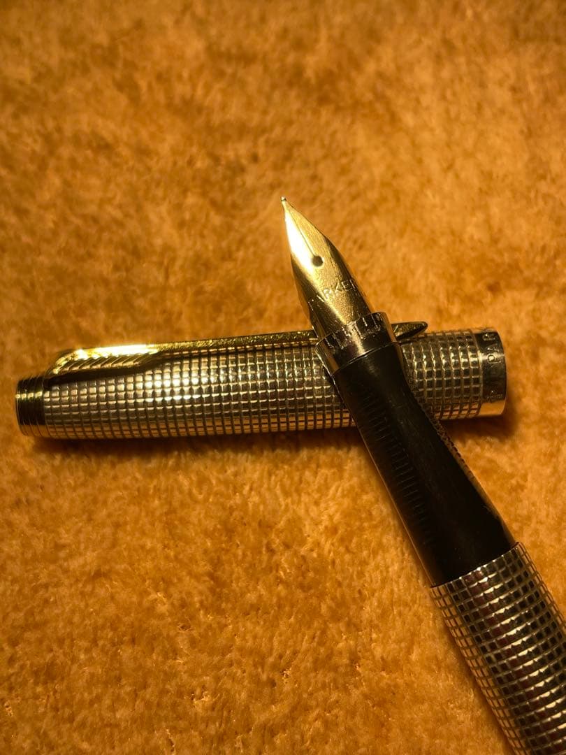 PARKER 万年筆　14K スターリングシルバー　XF パーカー