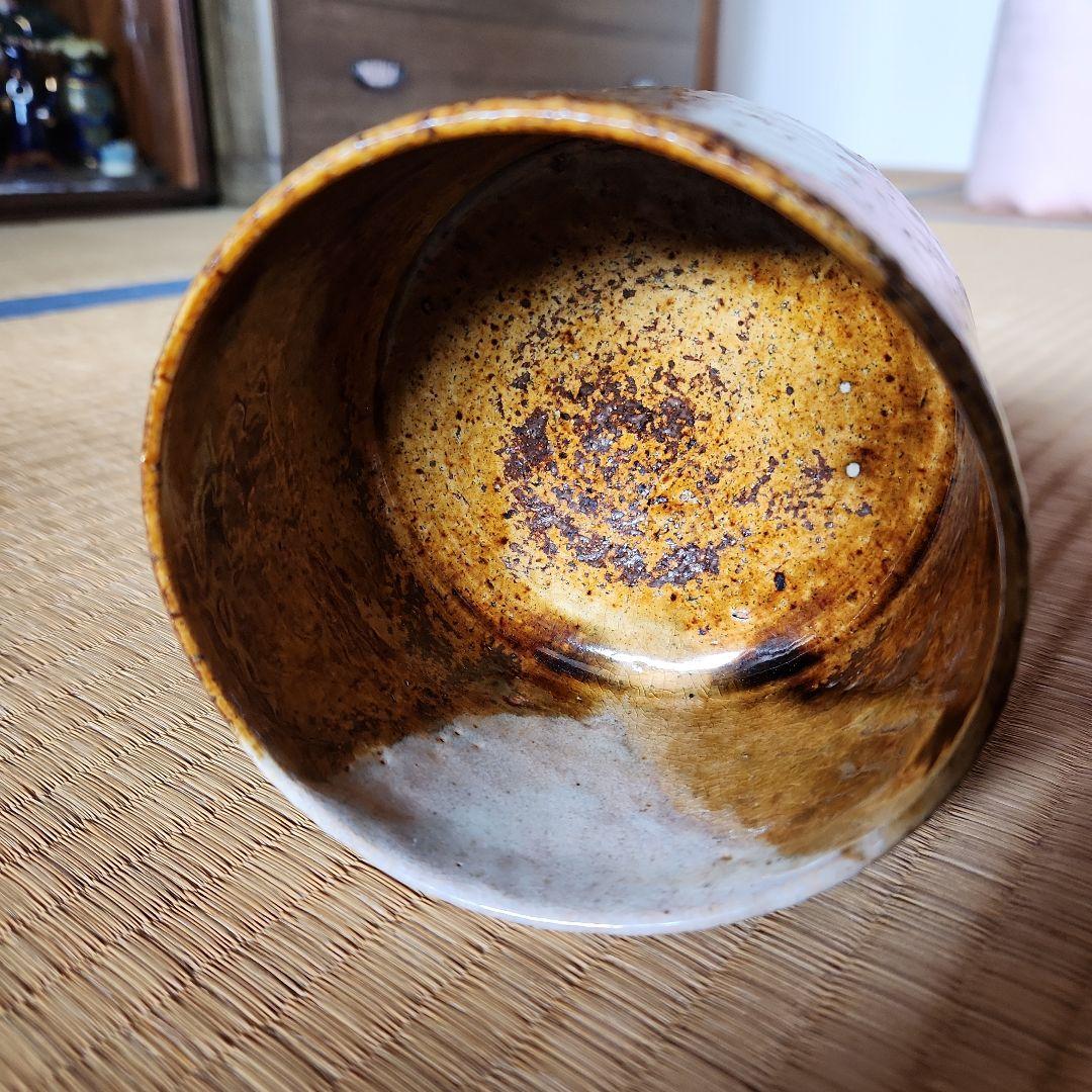 古い唐津筒茶碗