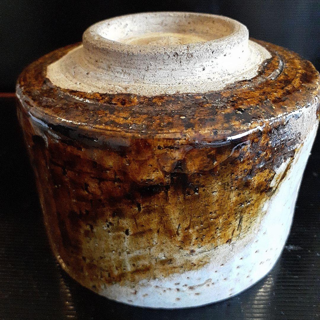 古い唐津筒茶碗