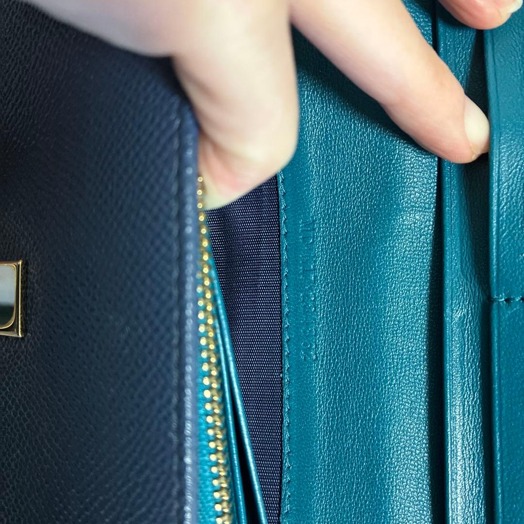 お値下げ中⭐︎BVLGARIブルガリ 財布 インディゴトパーズ フラップ付長財布