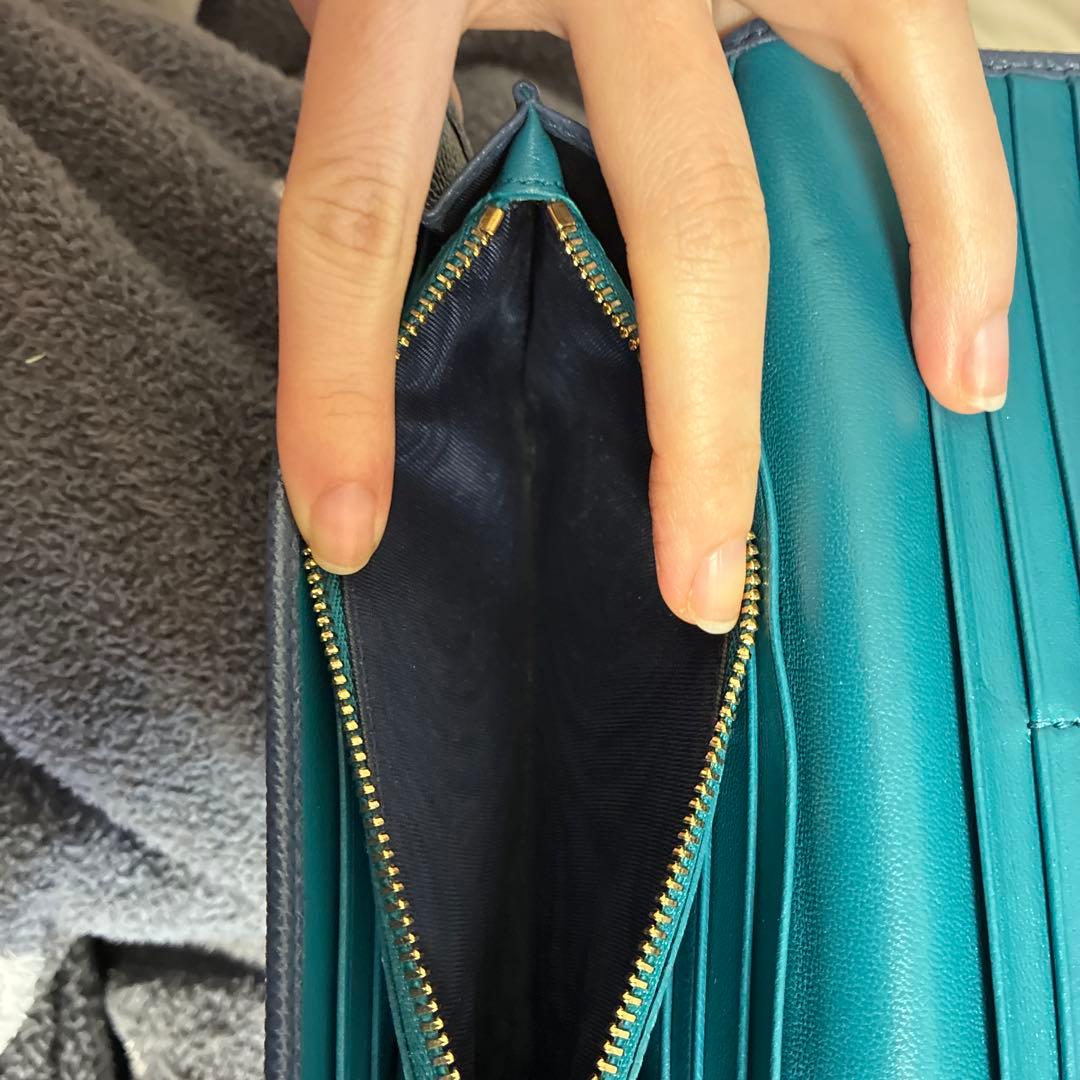 お値下げ中⭐︎BVLGARIブルガリ 財布 インディゴトパーズ フラップ付長財布